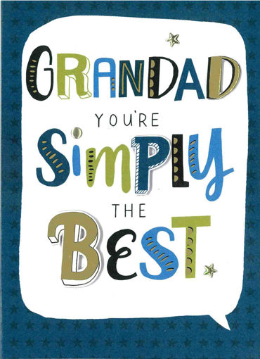 Picture of GRANDAD YOURE SIMPLY THE BEST CARD